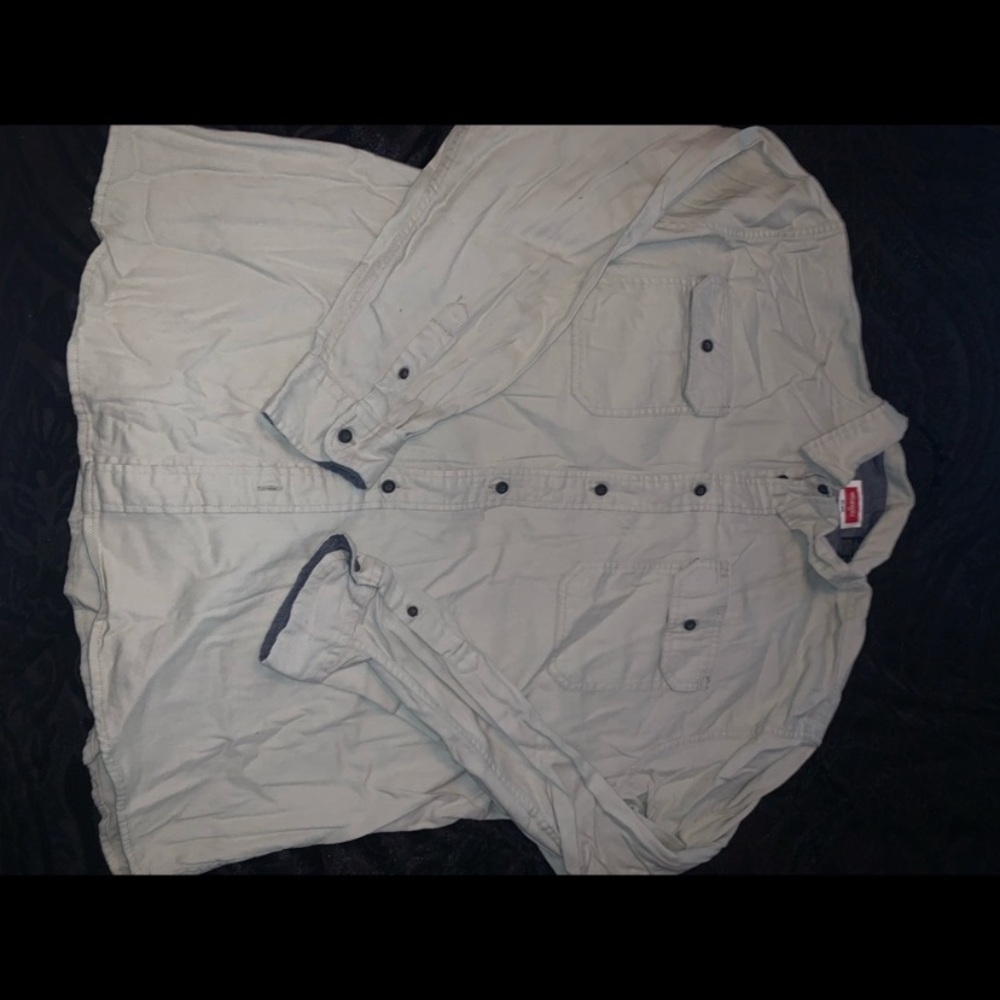 Wrangler Gray Lightweight Shirt Jacket Casual Style size XL